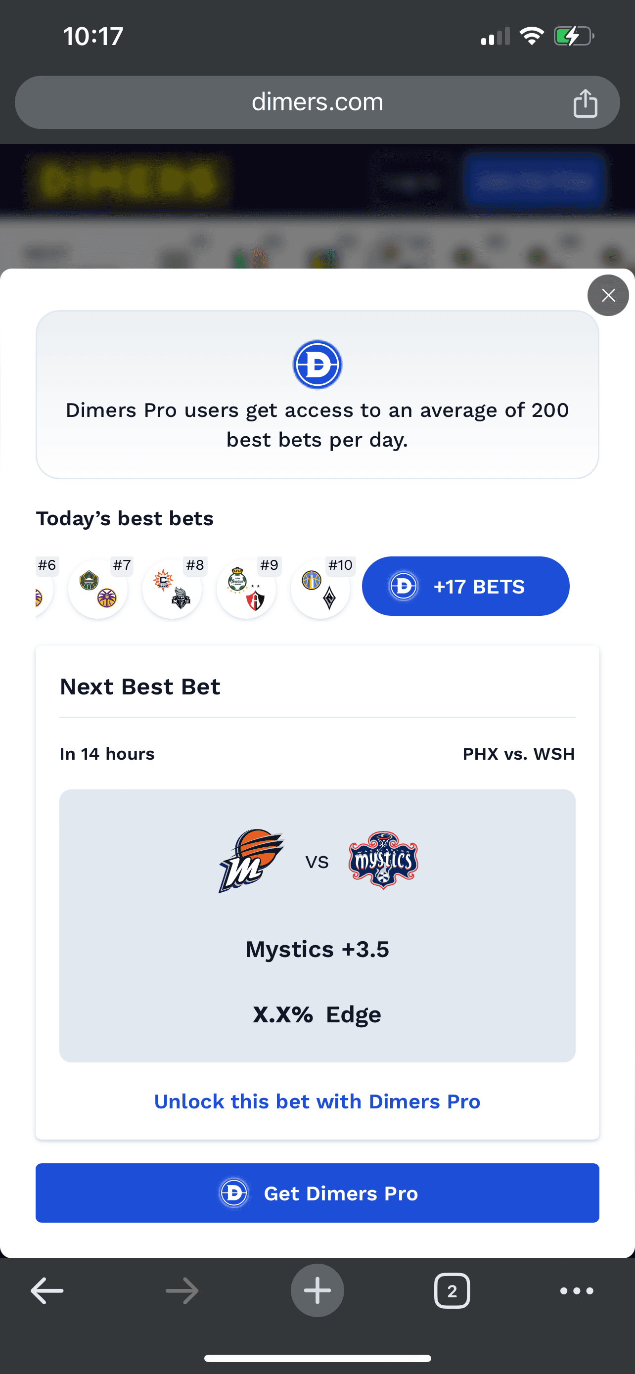 Sticky Best Bets iteration 1